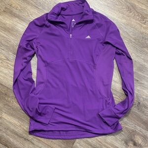 Adidas Climalite Purple Quarterzip